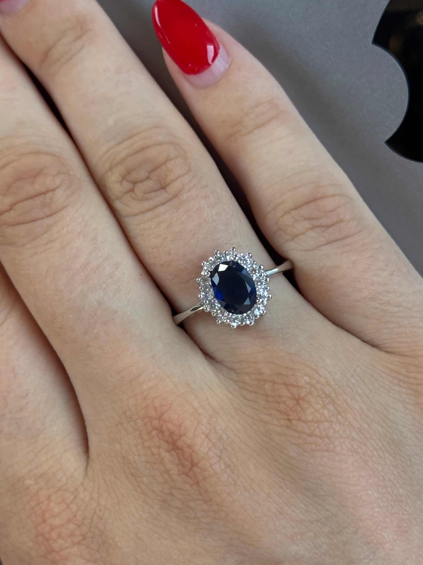 Anillo Deneb Zafiro
