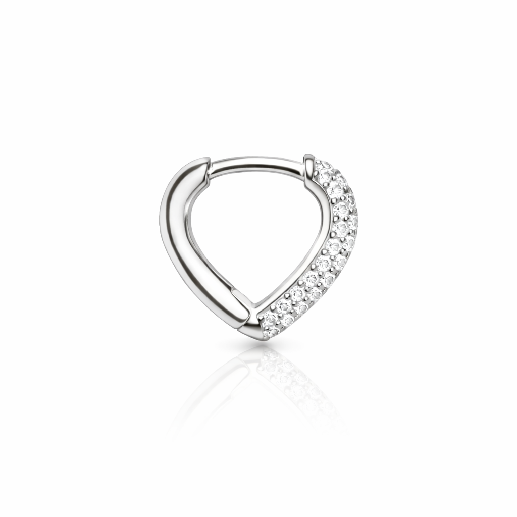 PENDIENTES CORAZON PLATA