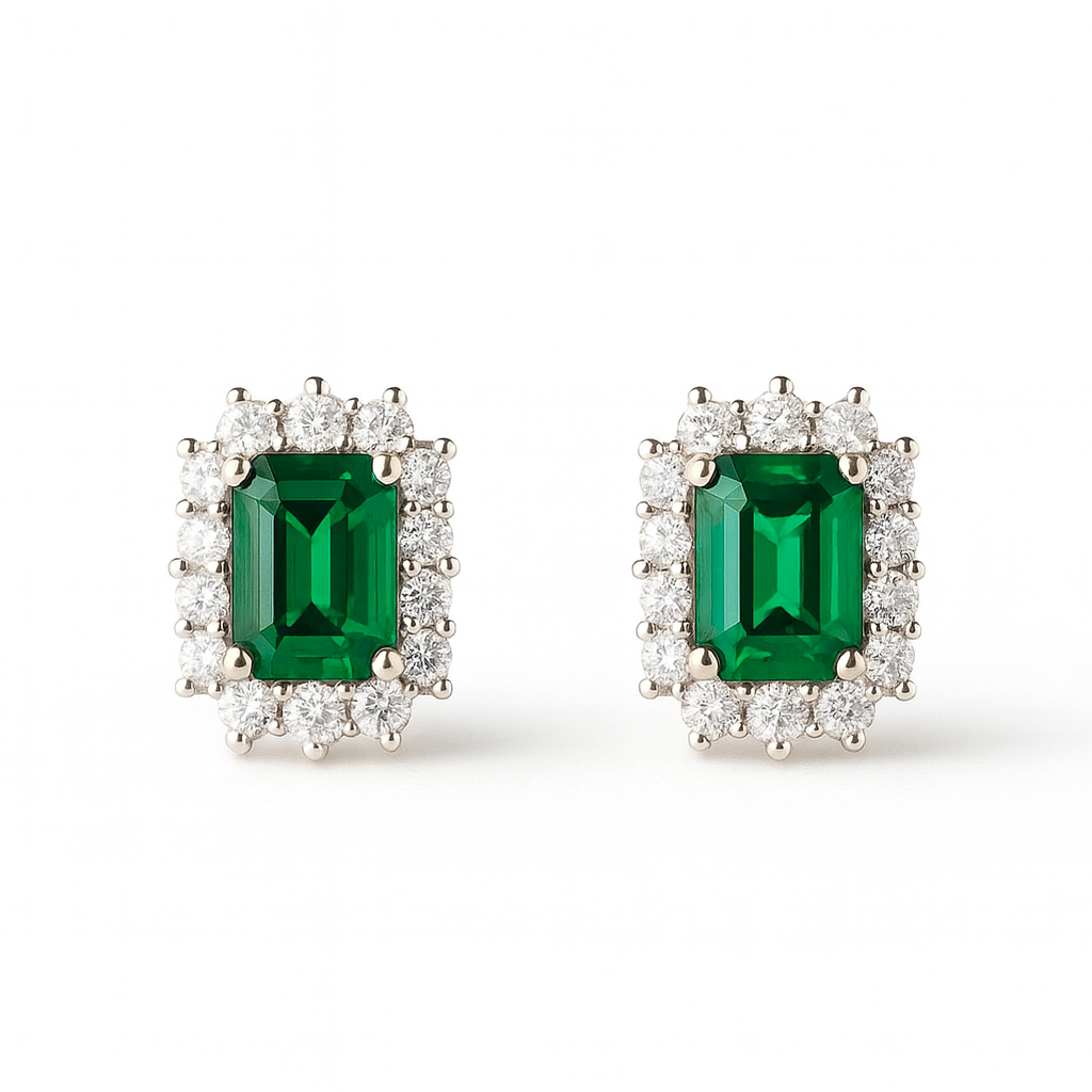 PENDIENTES BRILLITAS ESMERALDA