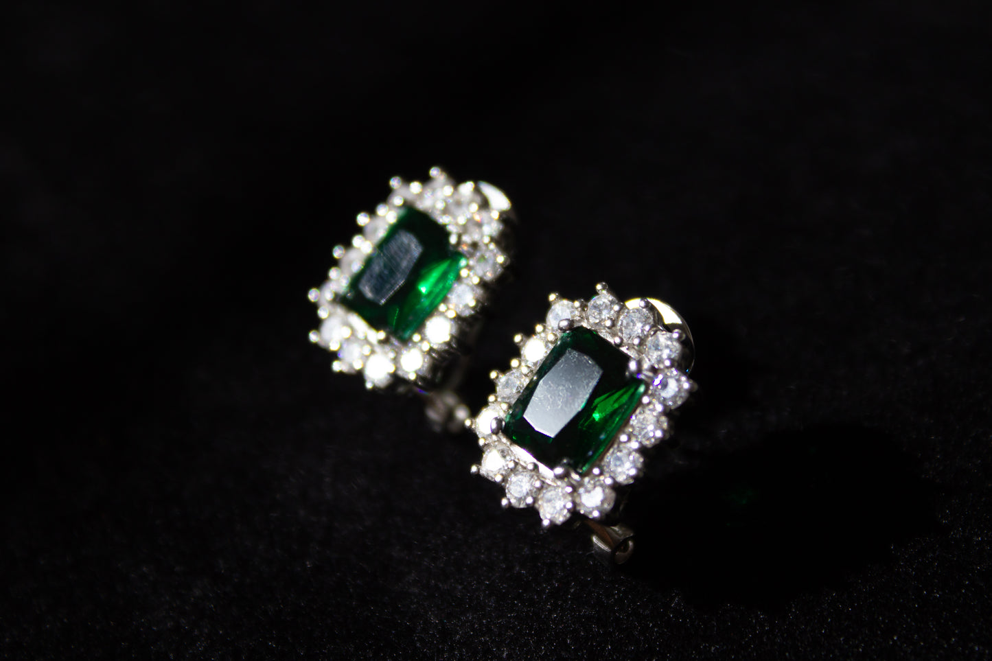 PENDIENTES BRILLITAS ESMERALDA