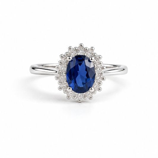 Anillo Deneb Zafiro