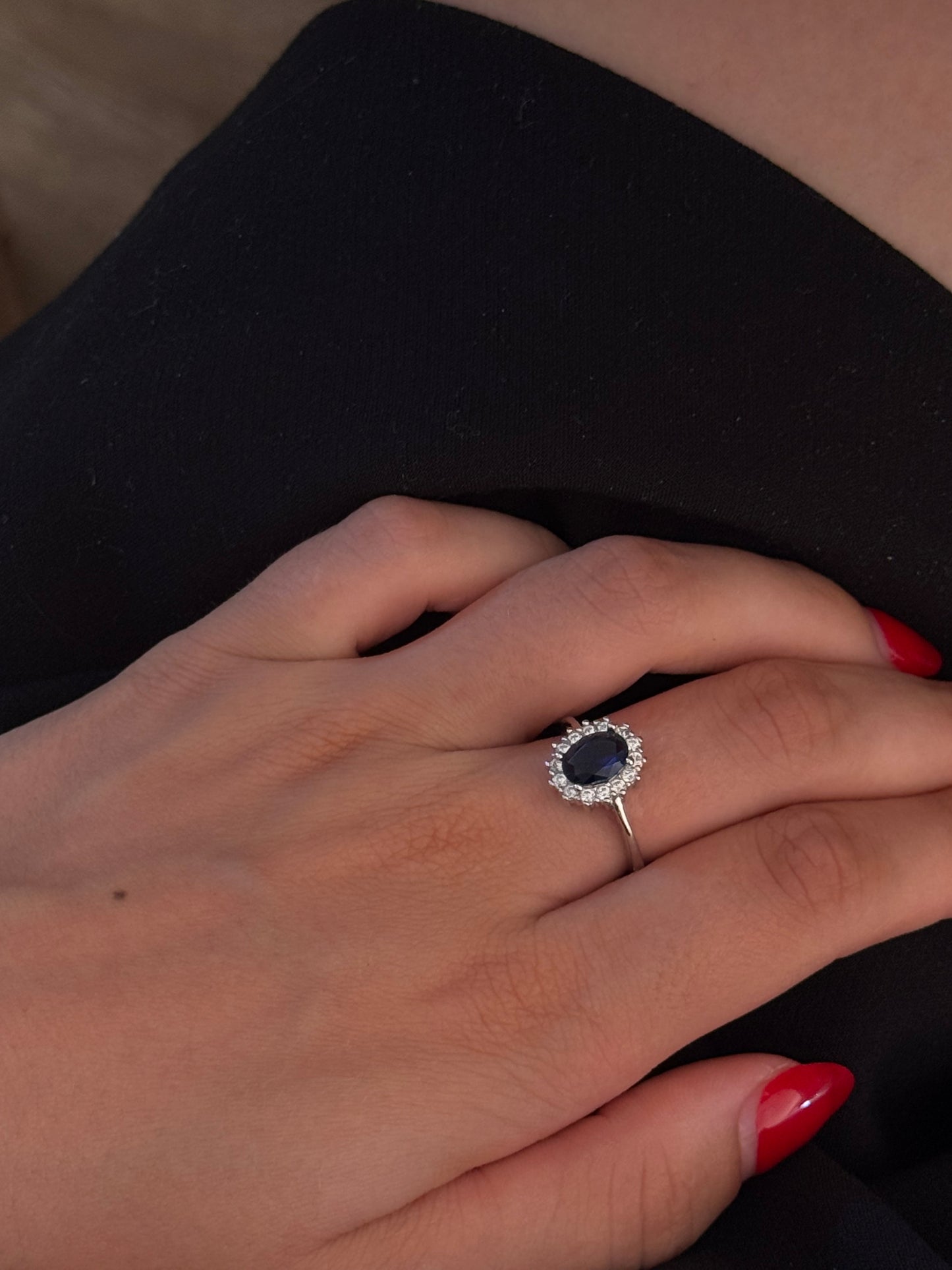 Anillo Deneb Zafiro