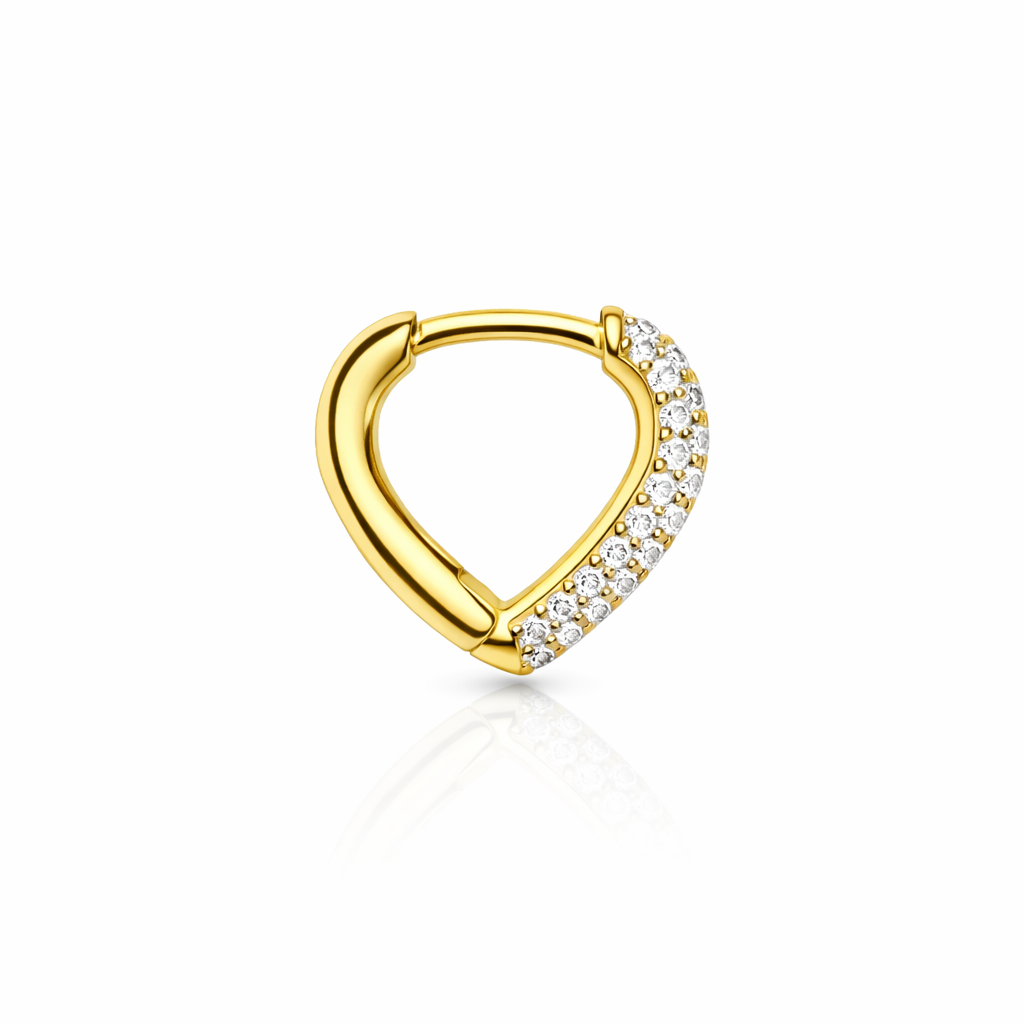 PENDIENTES CORAZON ORO