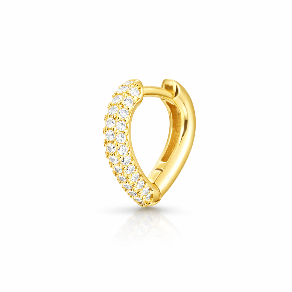 PENDIENTES CORAZON ORO