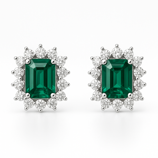 PENDIENTES BRILLITAS ESMERALDA