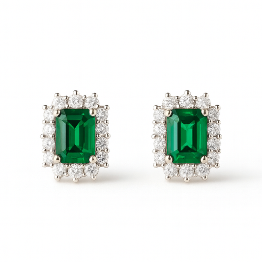 PENDIENTES BRILLITAS ESMERALDA