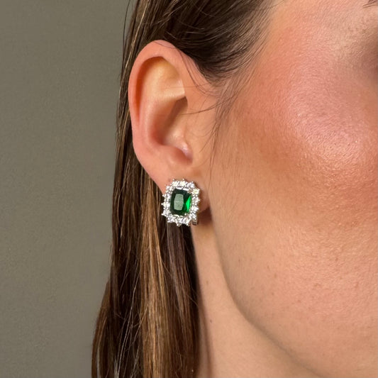 PENDIENTES BRILLITAS ESMERALDA