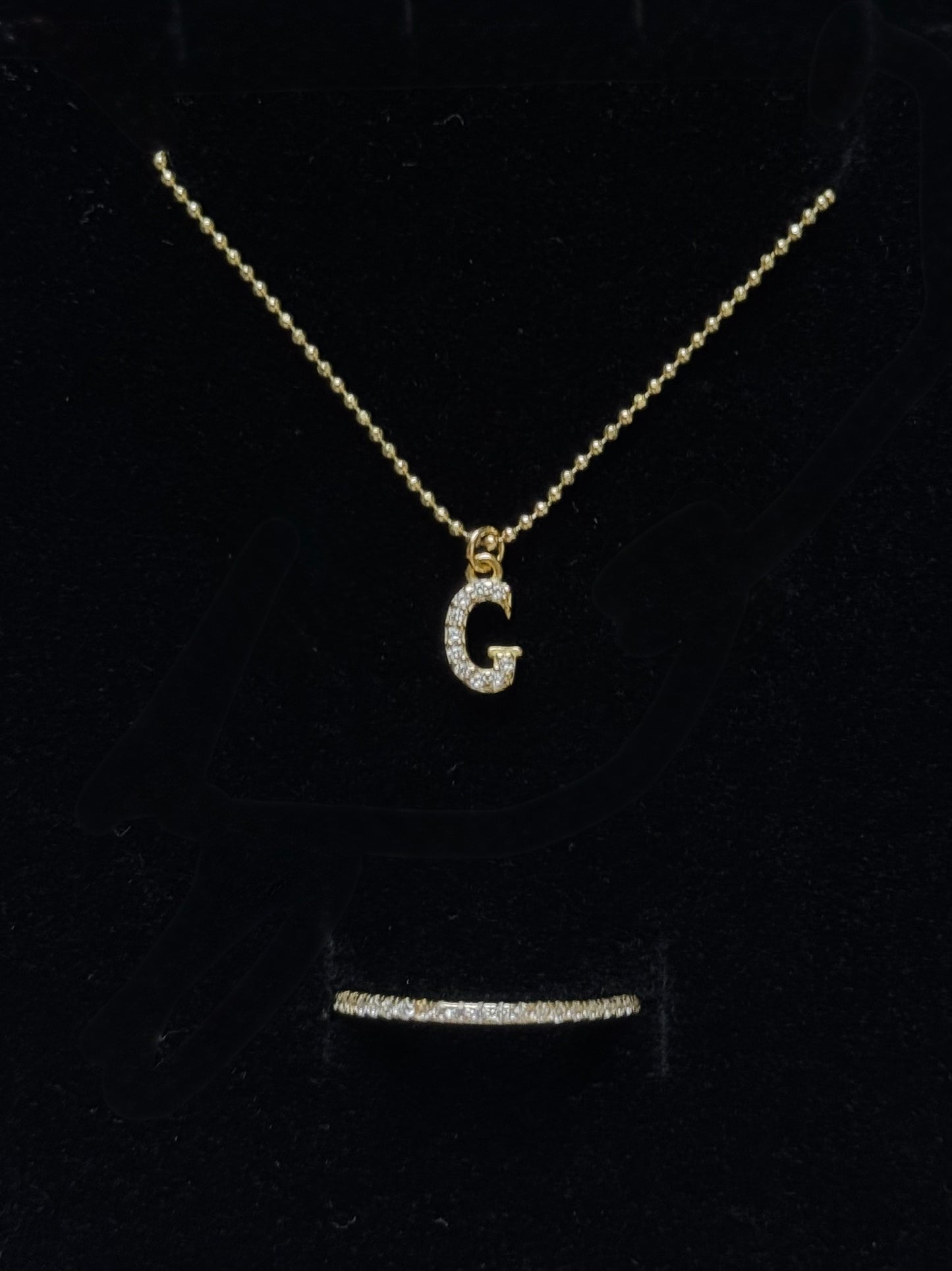 SET 6 anillo+cadena+charm